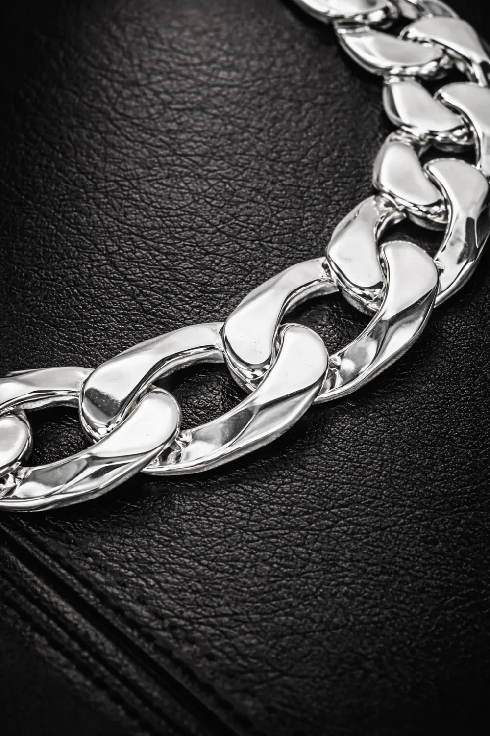 Sterling Silver CU450 Cuban Link Bracelet 17.30mm, Custom Parrot Clasp (High Polish) - SSCU450