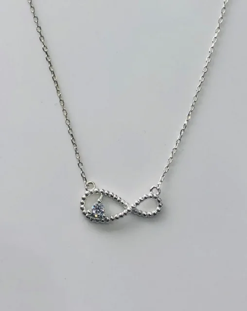 Sterling Silver Infinity pendant With Silver Chain - 023