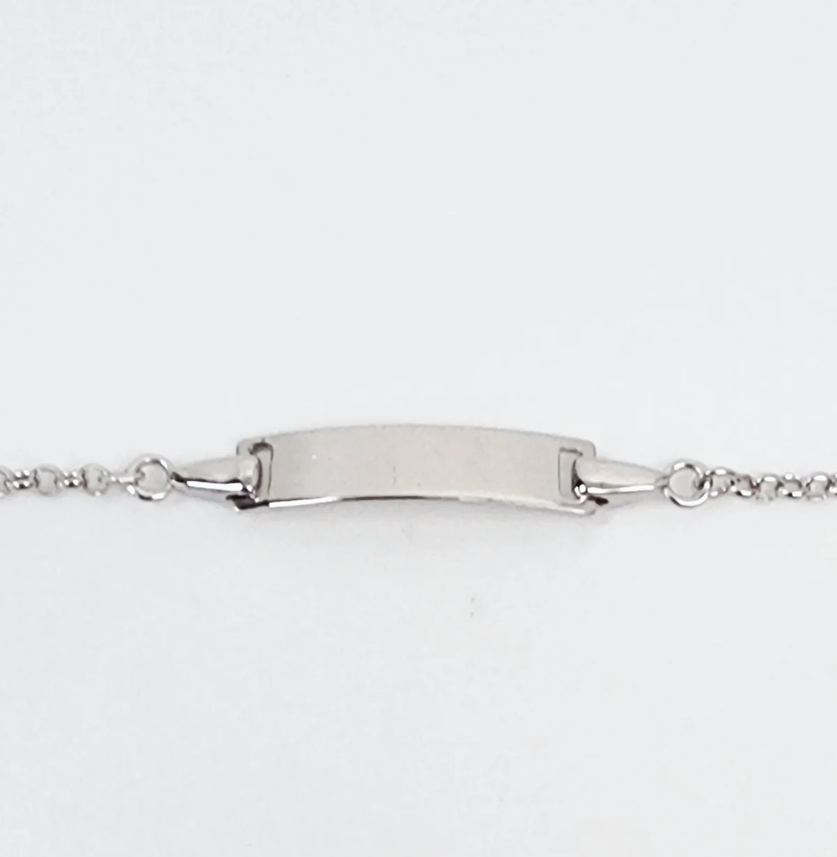 Sterling Silver Kids ID Bracelet with Multicolour Angle- SSIDKID08