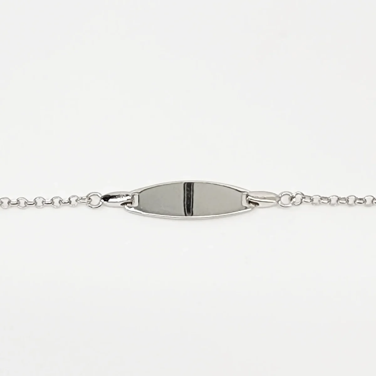 Sterling Silver Kids ID Bracelet with Multicolour Heart - SSIDKID06