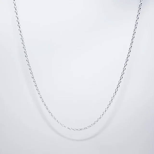Sterling Silver Lightweight Oval Belcher Chain with Parrot Clasp