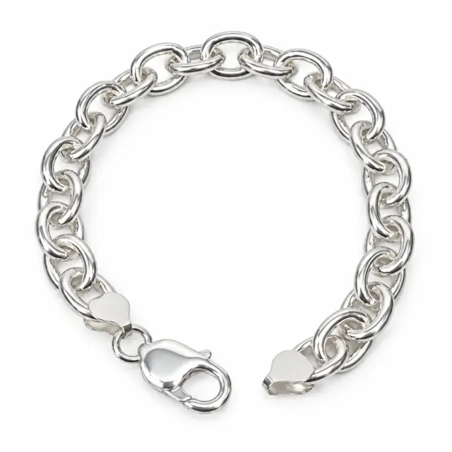 Sterling Silver Solid Cable Link Bracelet 19cm – Heavy Solid NZ Made Bracelet 34g - RCA200BL19