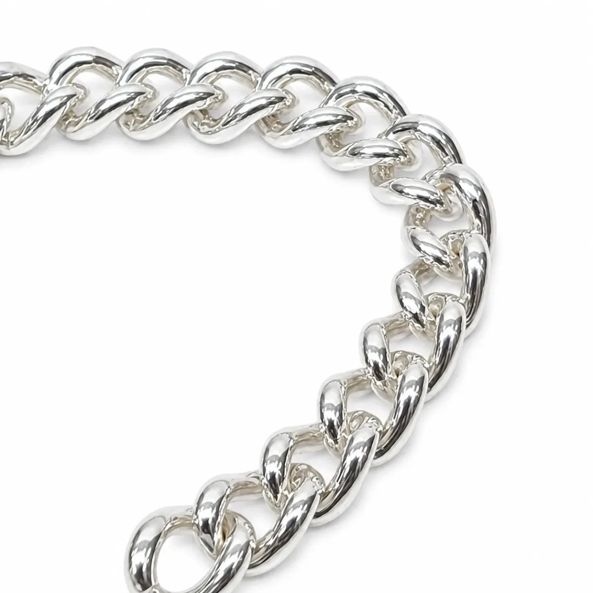 Sterling Silver Solid Plain Curb Link Bracelet with 18mm Heart Padlock & Safety Chain – 20cm – Made in New Zealand - C300PB20/PAD18
