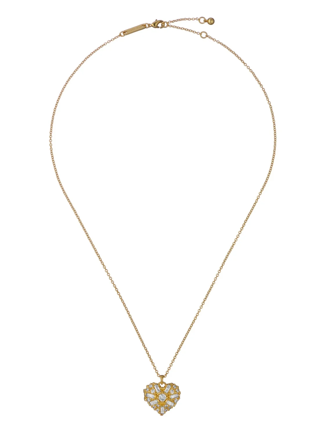 TED BAKER CHERISH Crystal Heart Locket Pendant Necklace - TBJ3981-02-02