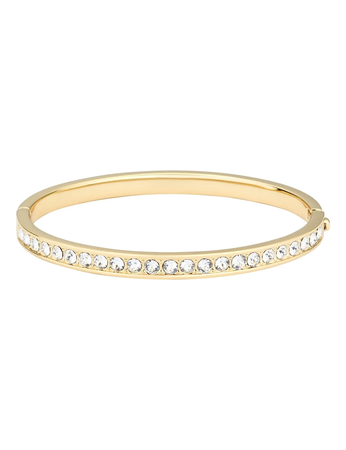 TED BAKER Clemara Hinged Crystal Yellow Gold Coloured Bangle - TBJ1567-02-02