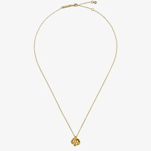 TED BAKER FLORA Gold Tone Plated Pearl Flower Necklace - TBJ3757-02-28