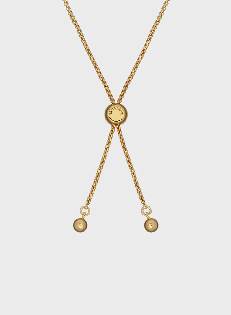TED BAKER Gold Tone PETIAL Painted Flower Adjustable Bracelet - TBJ3646-02-215