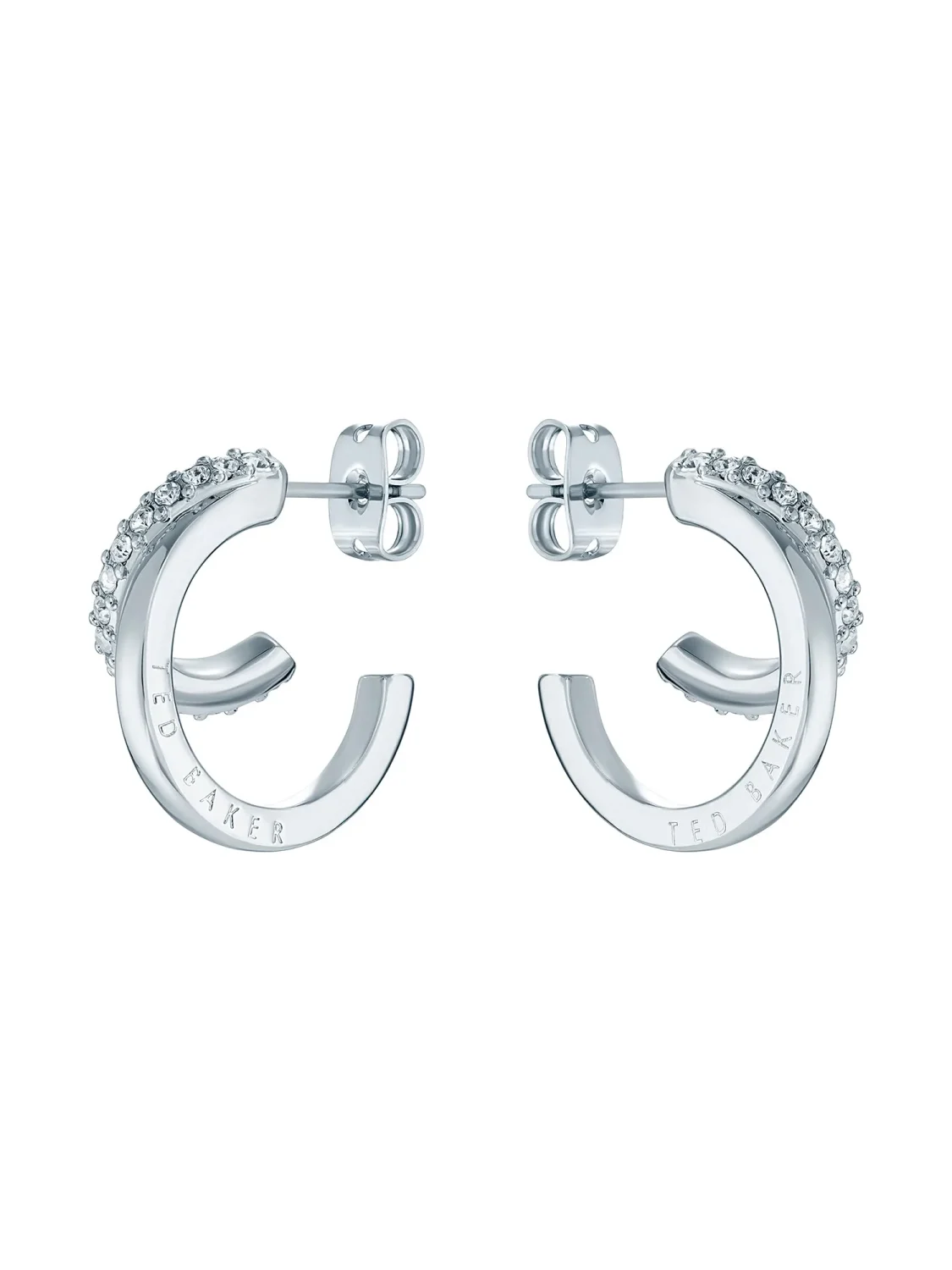 TED BAKER HELIAS Crystal Double Hoop Earrings - TBJ3458-01-02