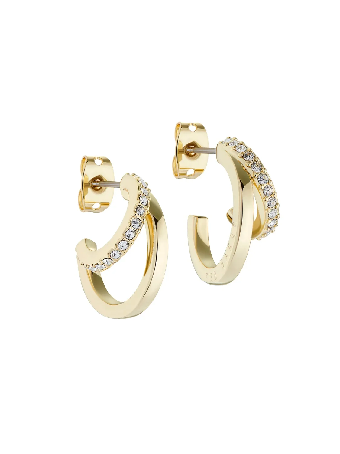 TED BAKER HELIAS Crystal Double Hoop Earrings - TBJ3458-02-02