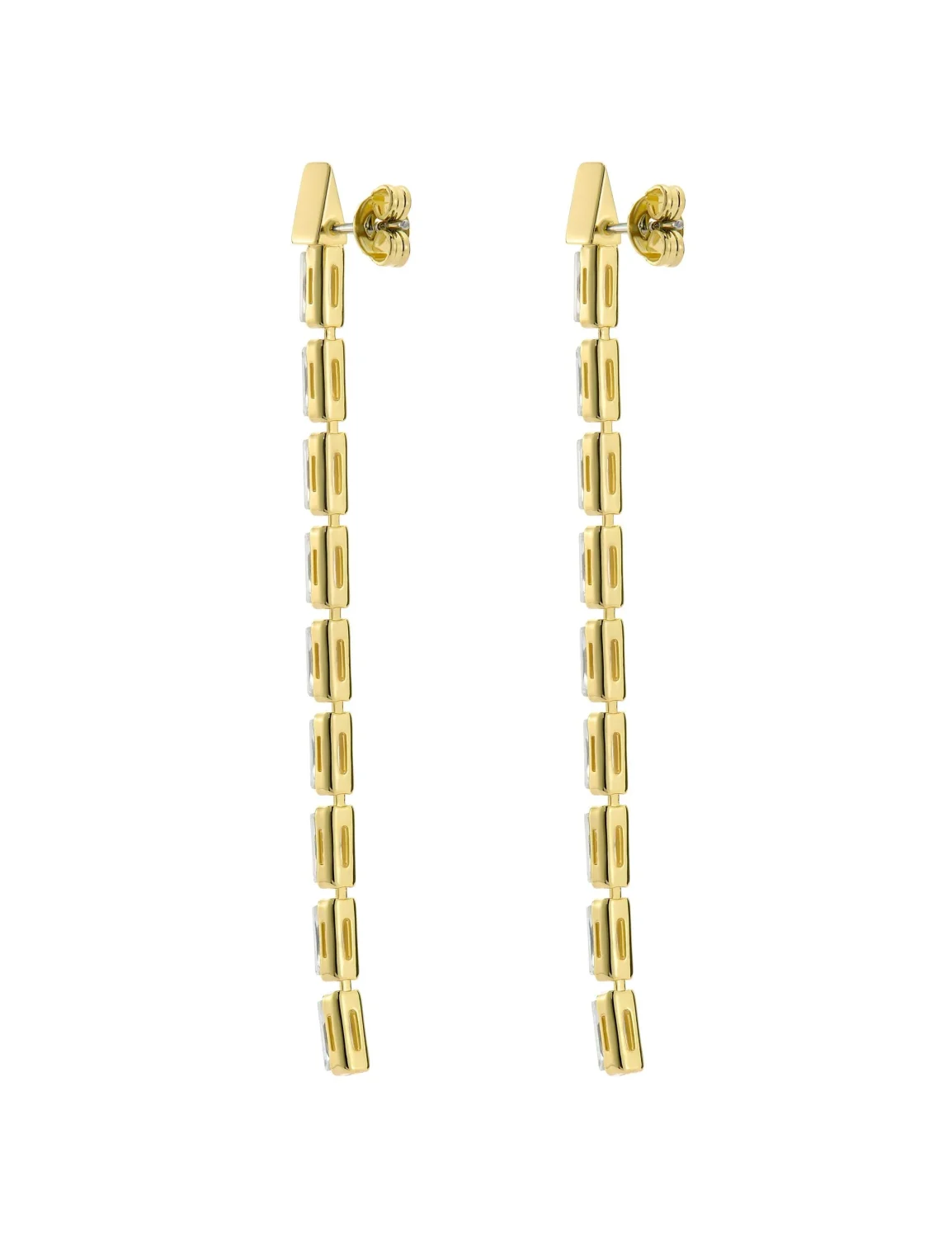 TED BAKER ISALIE Baguette Crystal Long Drop Earrings - TBJ3781-02-02