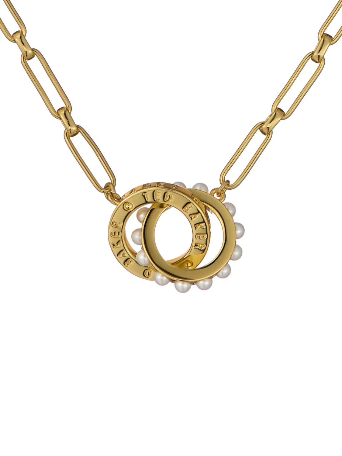 TED BAKER LOLA Double Logo Link Necklace - TBJ3850-02-28