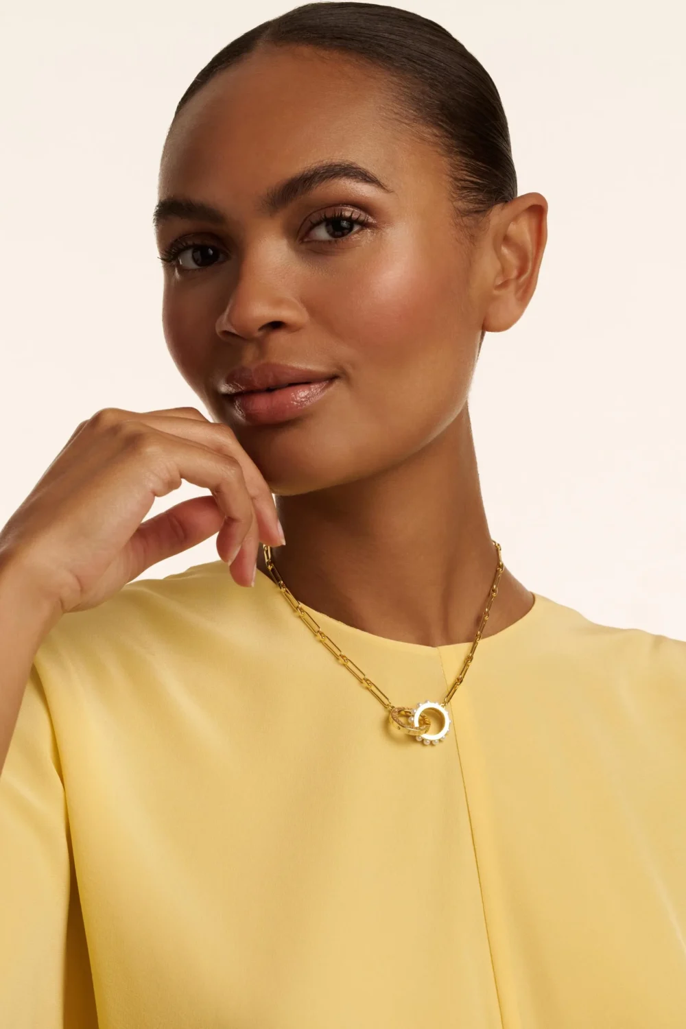 TED BAKER LOLA Double Logo Link Necklace - TBJ3850-02-28