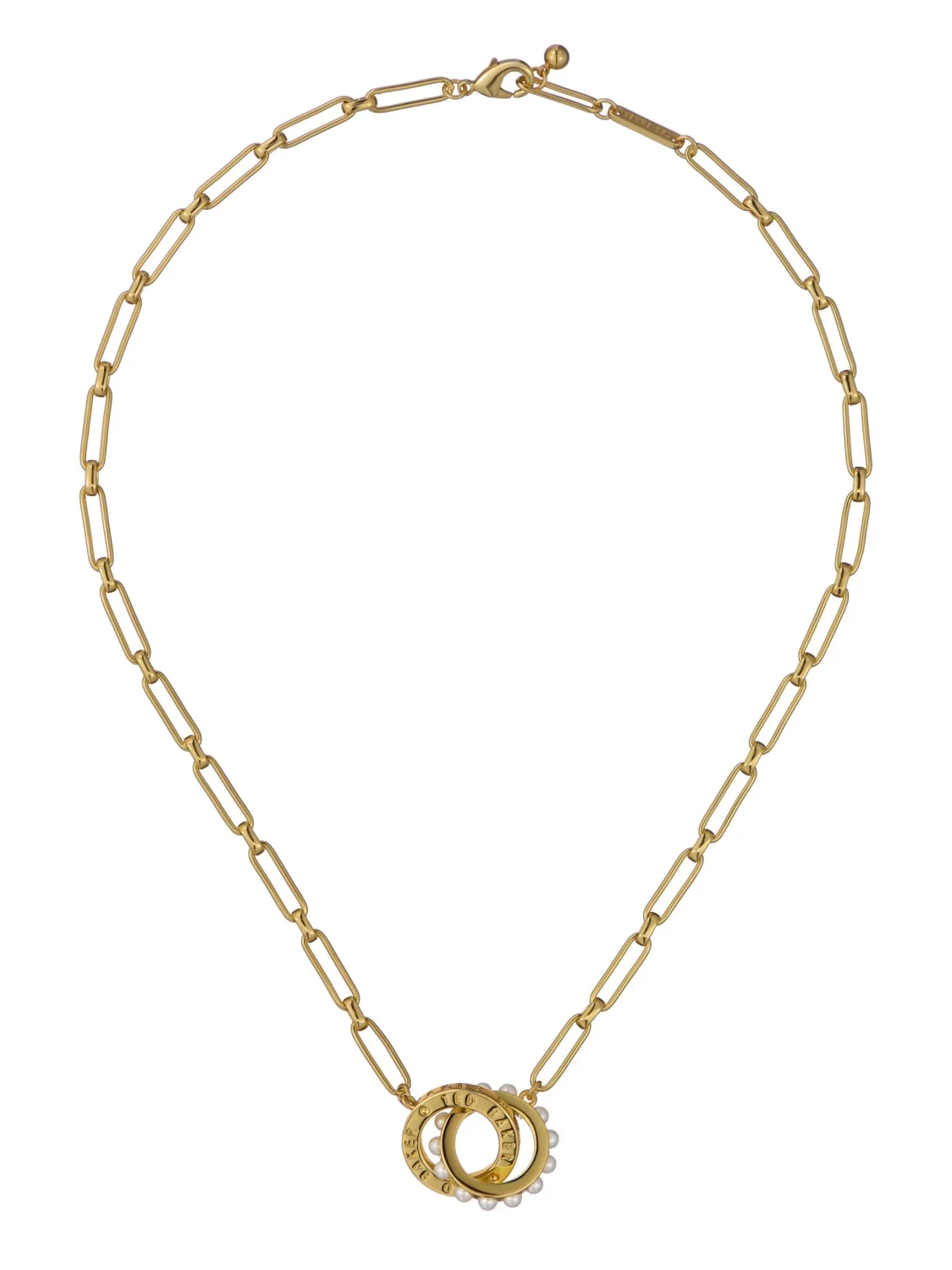 TED BAKER LOLA Double Logo Link Necklace - TBJ3850-02-28