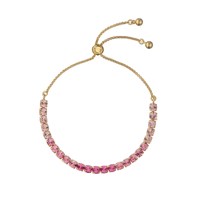 TED BAKER MELRAH Icon Yellow Gold Coloured Crystal Tennis Bracelet - TBJ2968-02-248