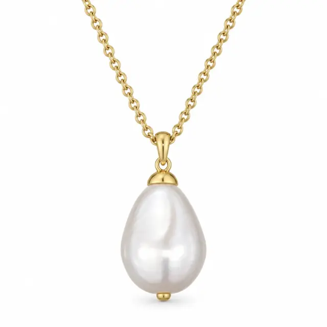 TED BAKER Parmlia Yellow Gold Coloured Icon Pearl Necklace - TBJ3824-02-28
