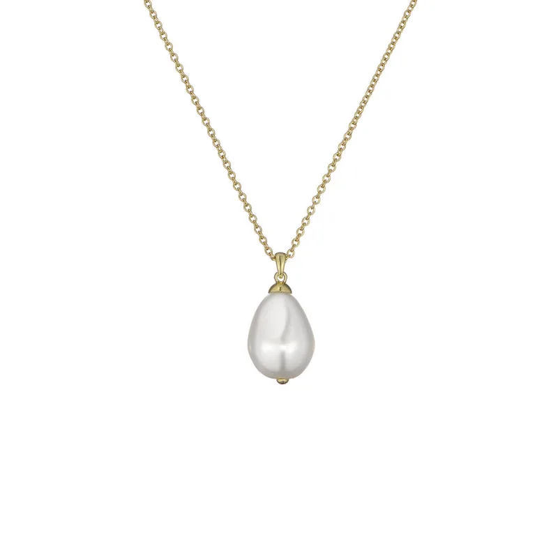 TED BAKER Parmlia Yellow Gold Coloured Icon Pearl Necklace - TBJ3824-02-28