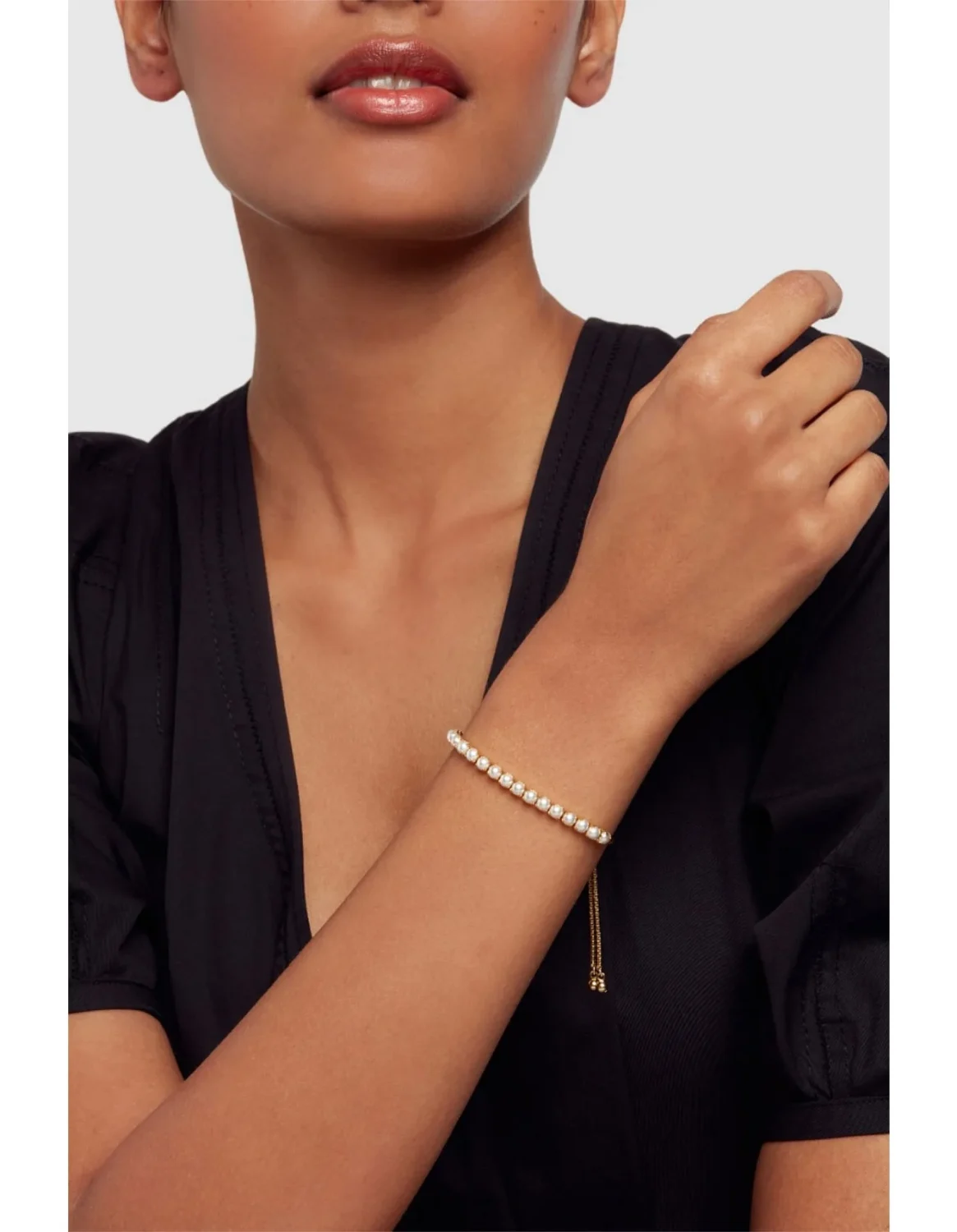 TED BAKER PERRMEL PEARL SLIDER BRACELET - TBJ3828-02-28