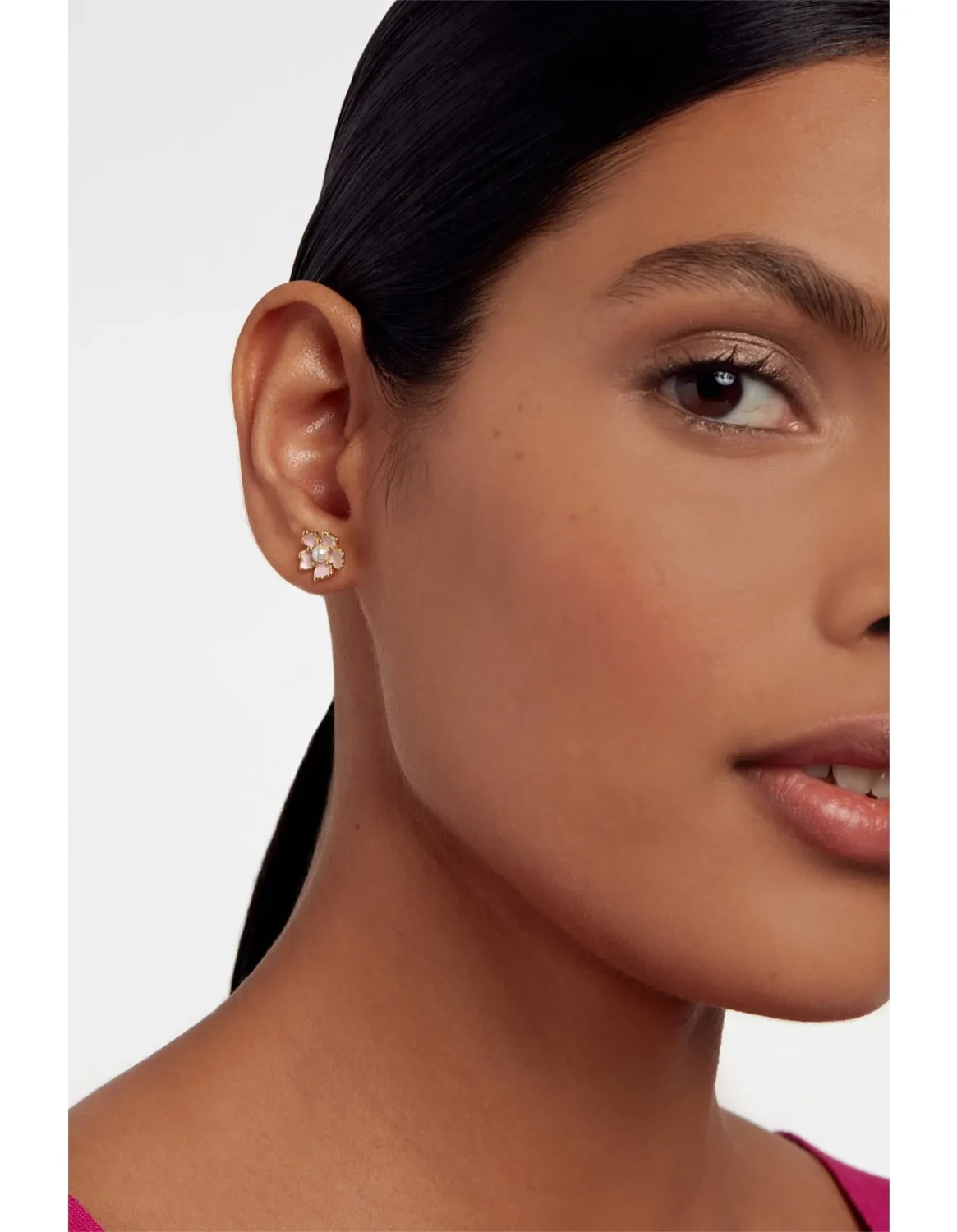 TED BAKER PETI PAINTED FLOWER STUD EARRINGS - TBJ3647-02-215