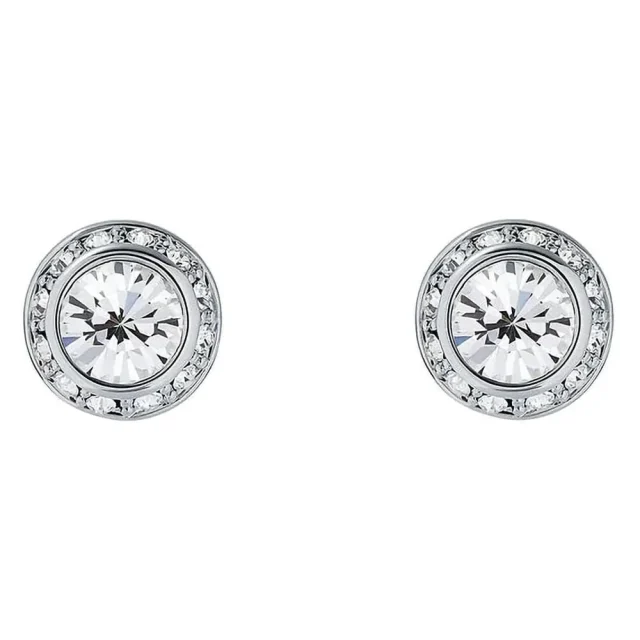 TED BAKER Silver Solitaire Soarkle Crystal Round Stud Earring - TBJ3698-01-02
