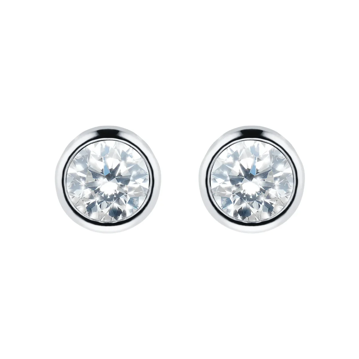 TED BAKER Sinaa Silver Tone Crystal Stud Earring - TBJ3124-01-02