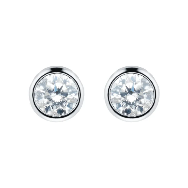TED BAKER Sinaa Silver Tone Crystal Stud Earring - TBJ3124-01-02
