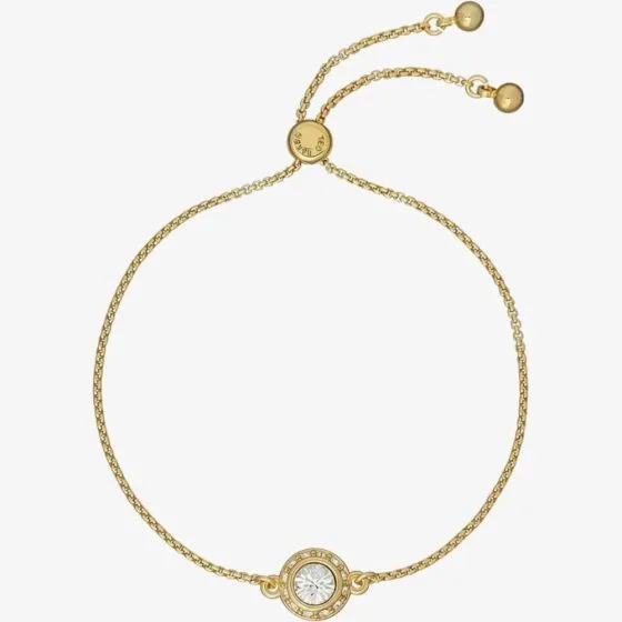 TED BAKER Soleta Gold Tone Plated Crystal Halo Toggle Bracelet - TBJ3699-02-02