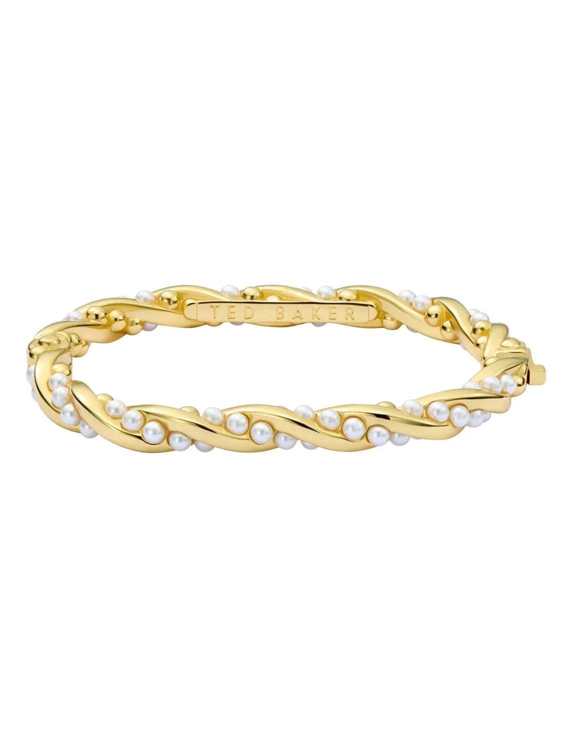 TED BAKER Ted Baker Gold Tilaa Twisted Pearl Cuff Bracelet - TBJ3954-02-28