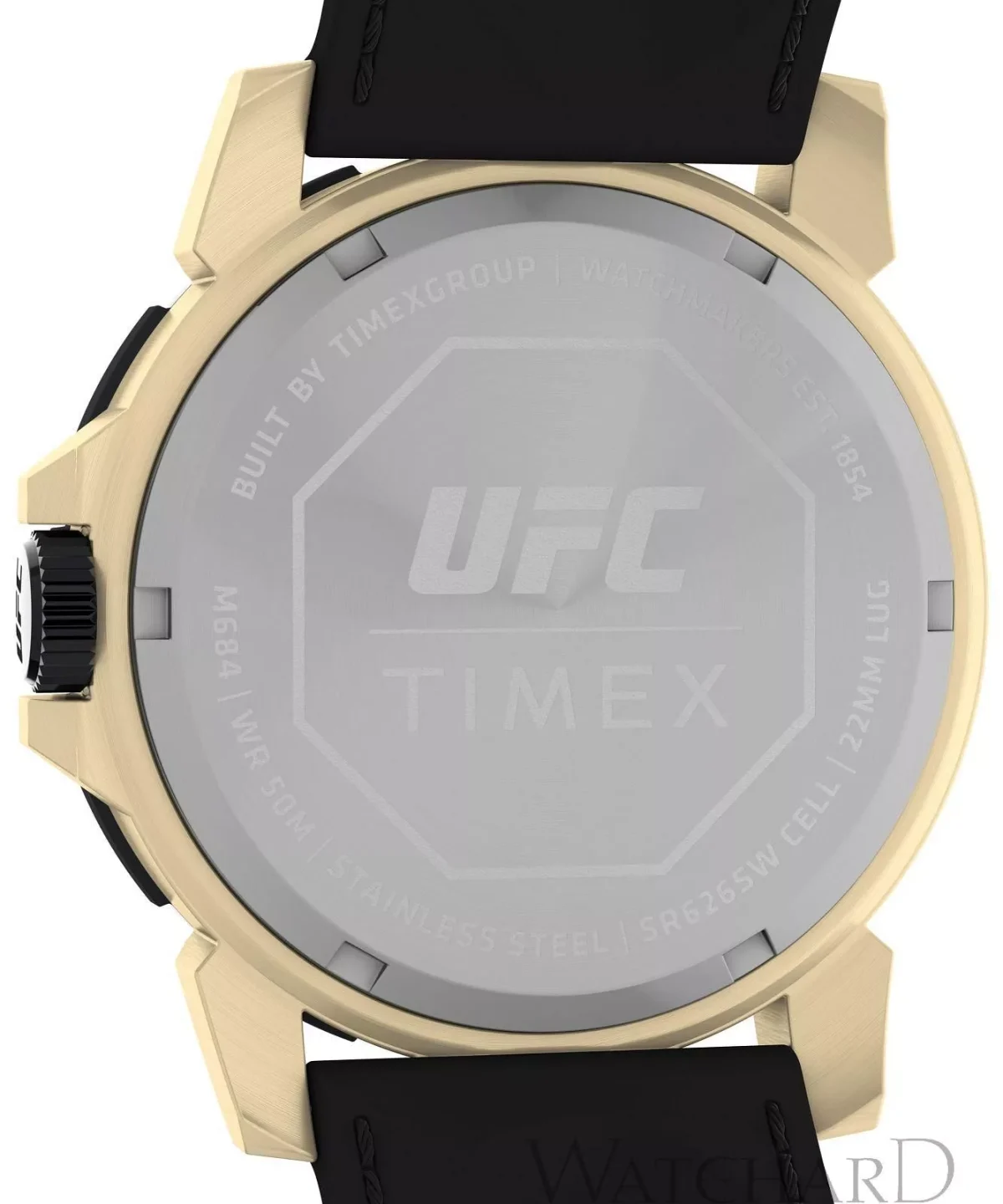 Timex UFC Champ Black Dial Silicone Strap Watch