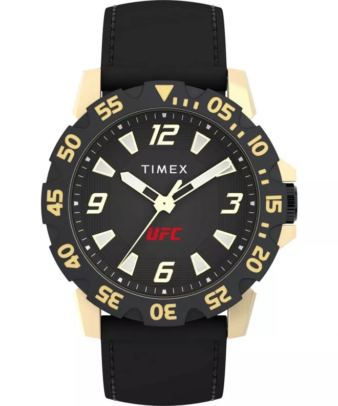 Timex UFC Champ Black Dial Silicone Strap Watch