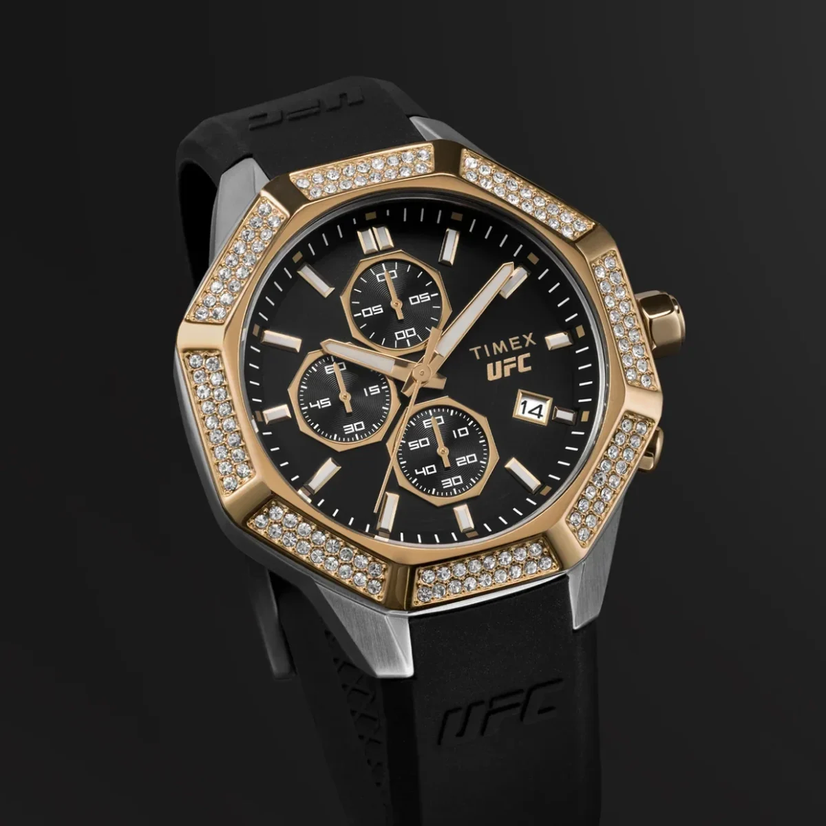 Timex UFC King 45mm Silicone Strap Watch SKU-TW2V99200