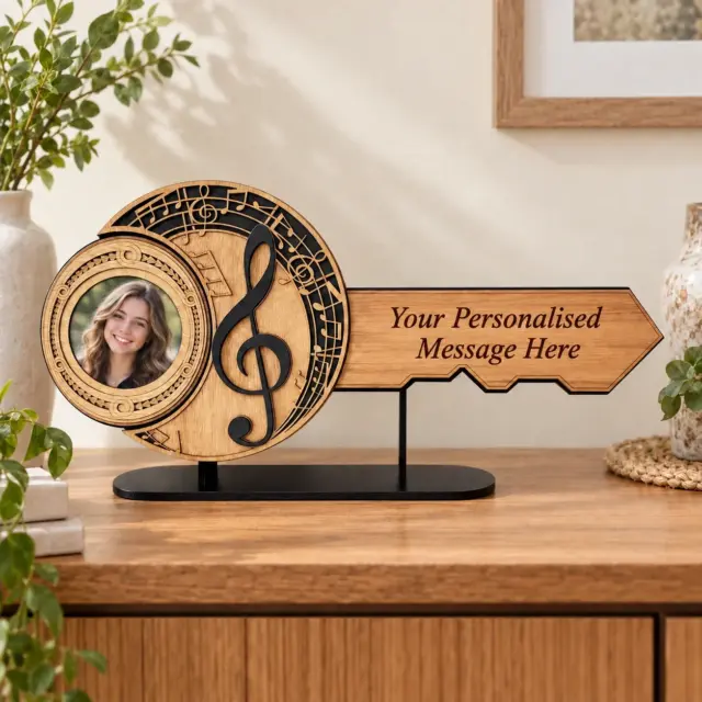 Treble Clef Birthday Key with Removable Stand - 21TC