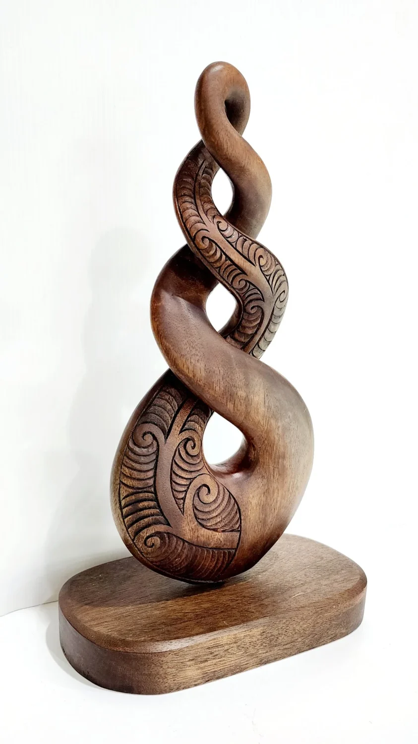 Wooden Carved Twist On Base 320mm High
