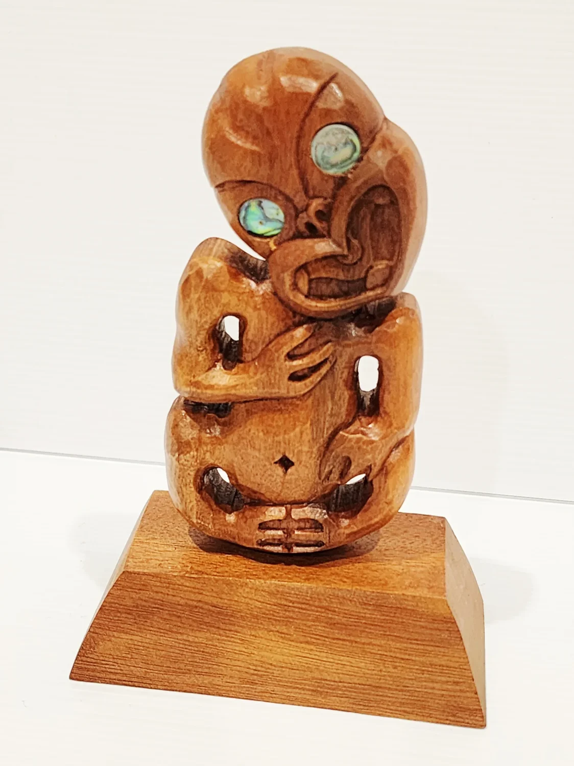 Wooden Hand Tiki on Stand - WA006