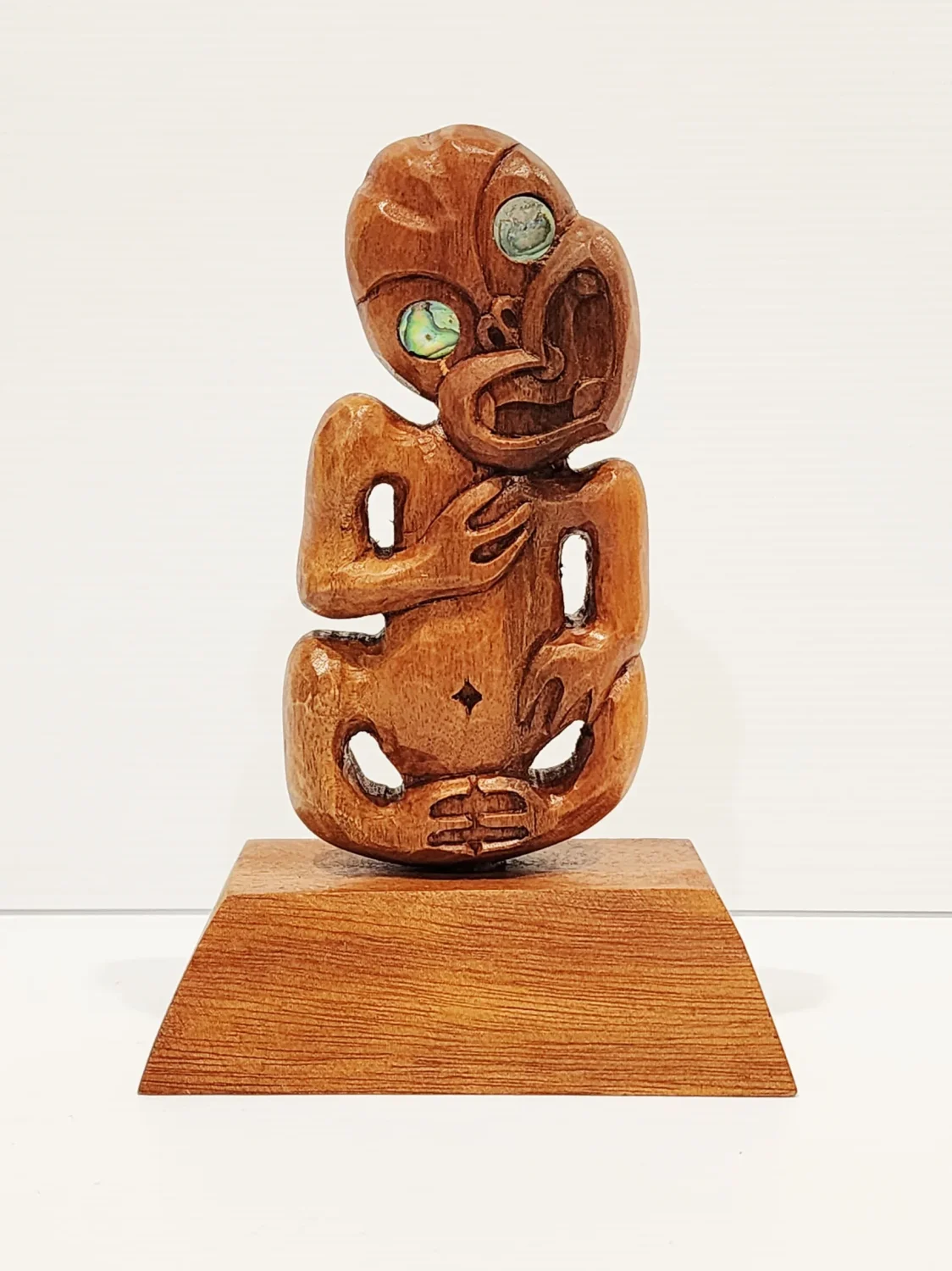 Wooden Hand Tiki on Stand - WA006