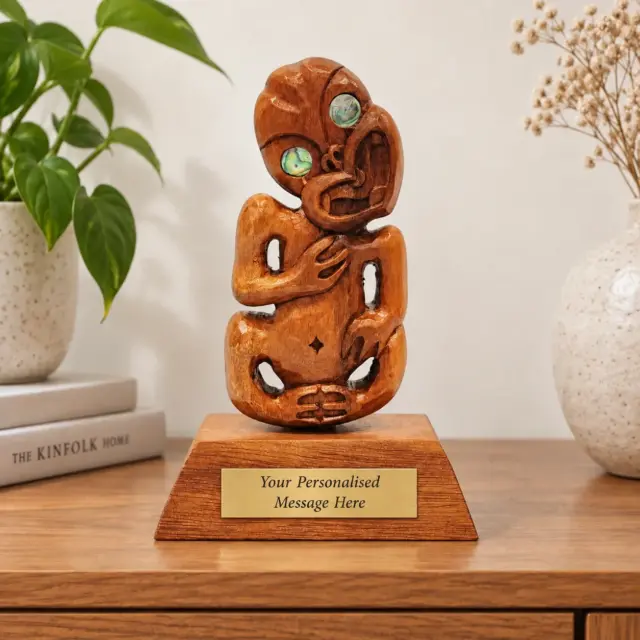 Wooden Hand Tiki on Stand - WA006