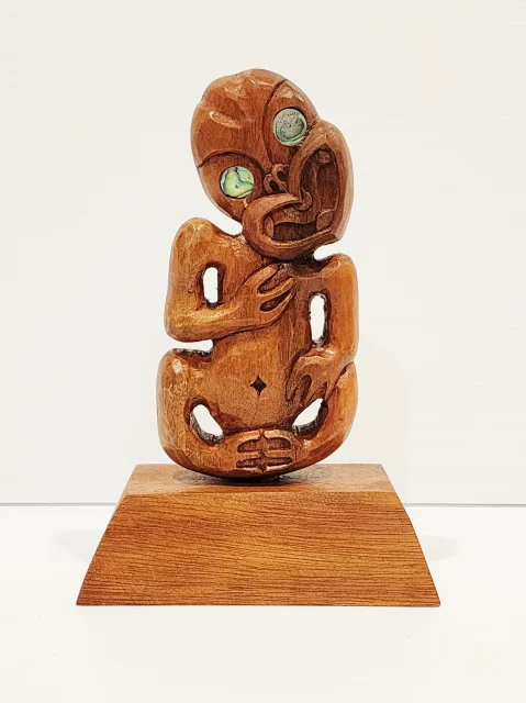 Wooden Hand Tiki on Stand - WA006