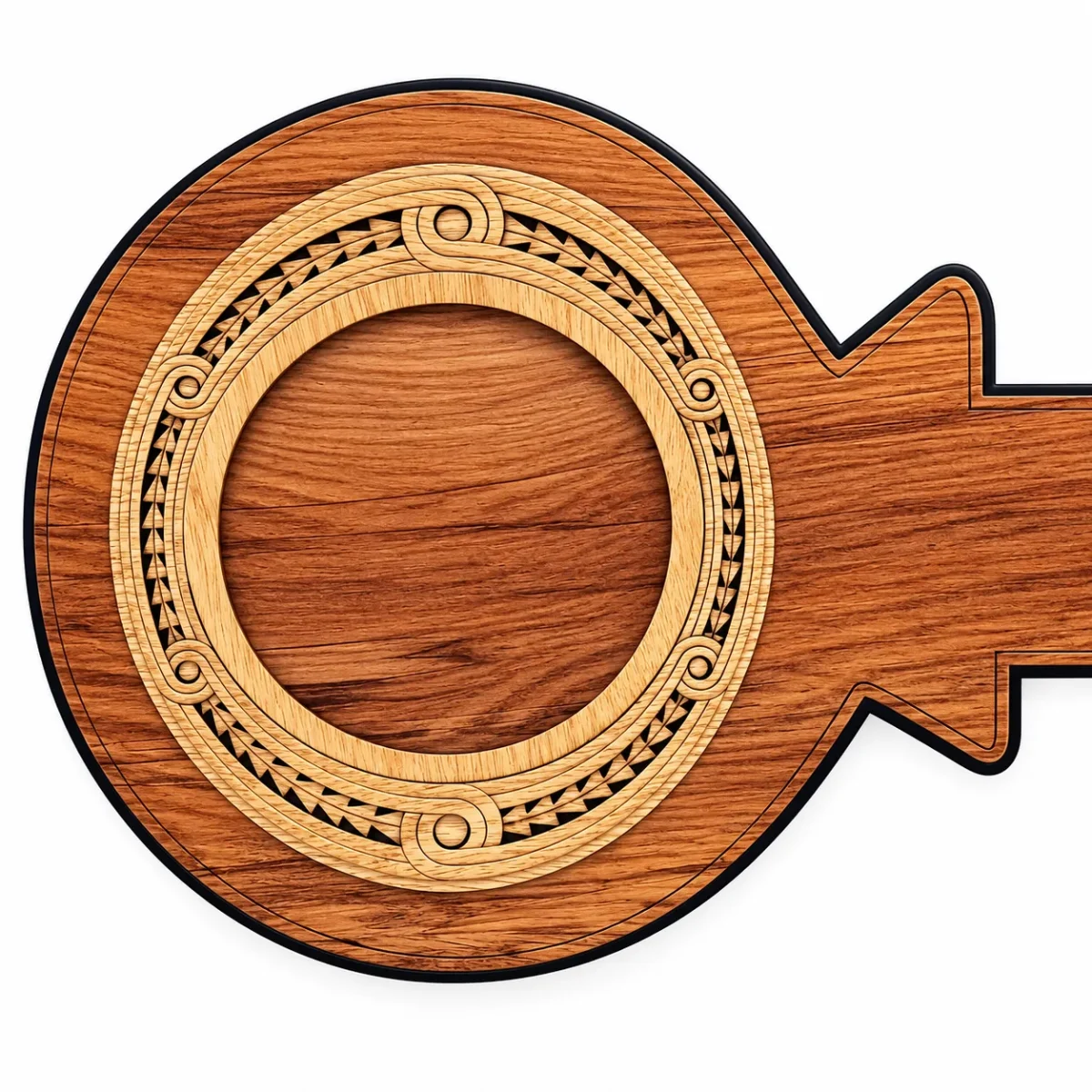 16th Birthday New Zealand Rimu Key with Paua Inlay – 21PP-16