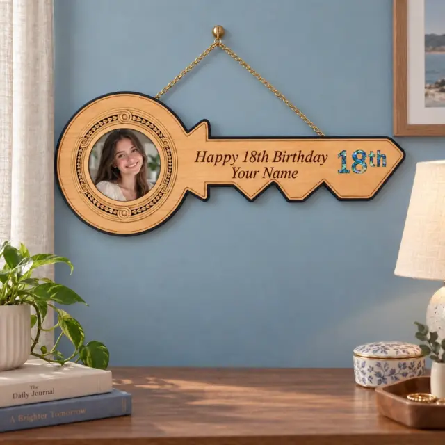 18th Birthday New Zealand Rimu Key with Paua Inlay – 21PP-18