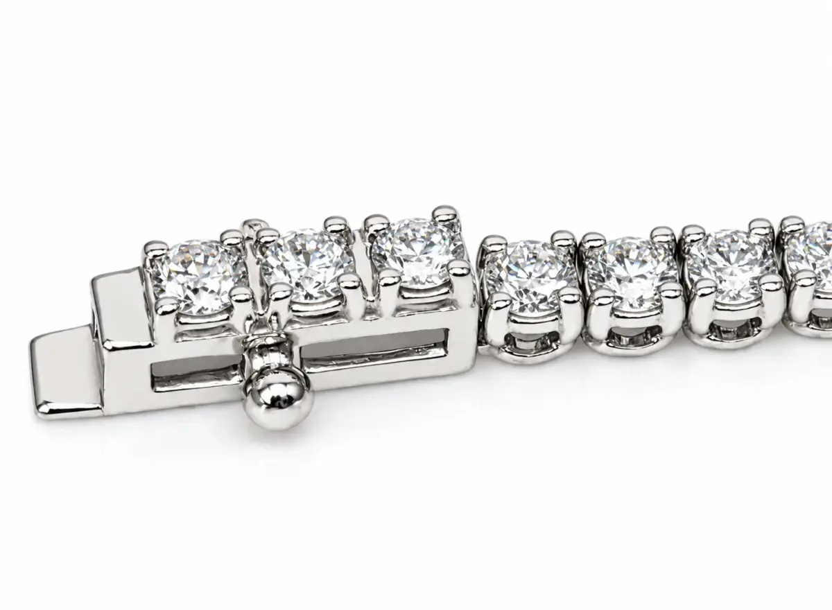 9ct White Gold 2.96ct TDW Lab-Grown Diamond Tennis Bracelet – 18cm - MAUBR032
