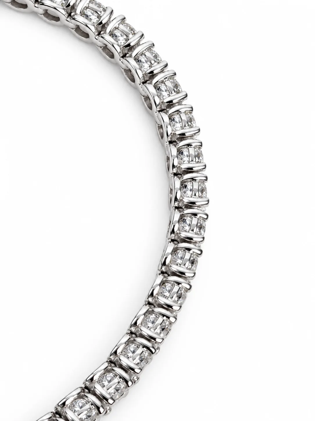 9ct White Gold 2.96ct TDW Lab-Grown Diamond Tennis Bracelet – 18cm - MAUBR032
