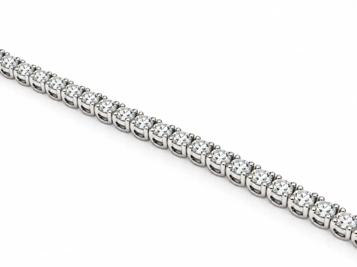 9ct White Gold 2.96ct TDW Lab-Grown Diamond Tennis Bracelet – 18cm - MAUBR032