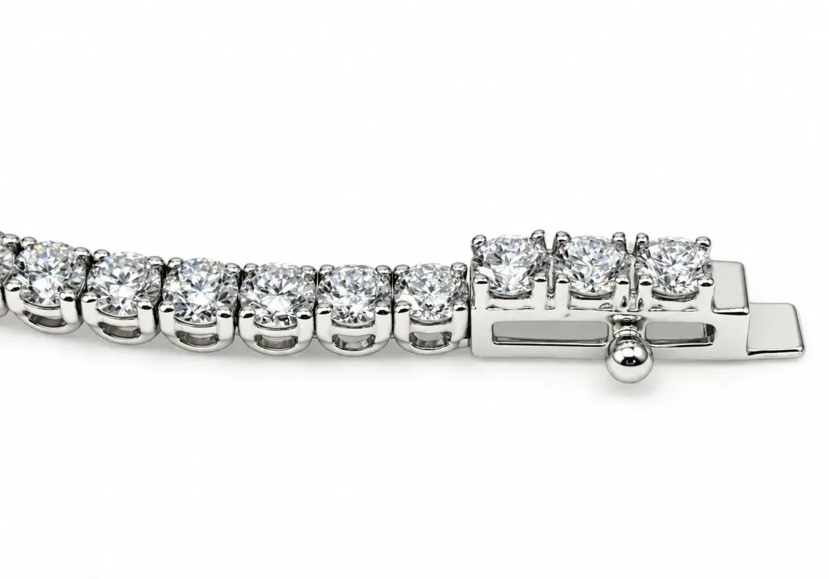9ct White Gold 4.17ct TDW Lab-Grown Diamond Tennis Bracelet – 18.5cm - MAUBR033