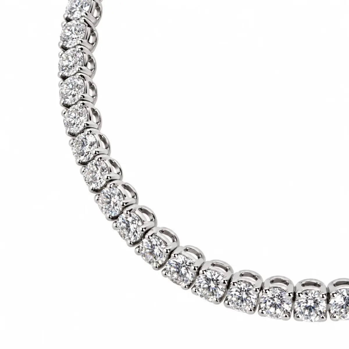 9ct White Gold 4.17ct TDW Lab-Grown Diamond Tennis Bracelet – 18.5cm - MAUBR033