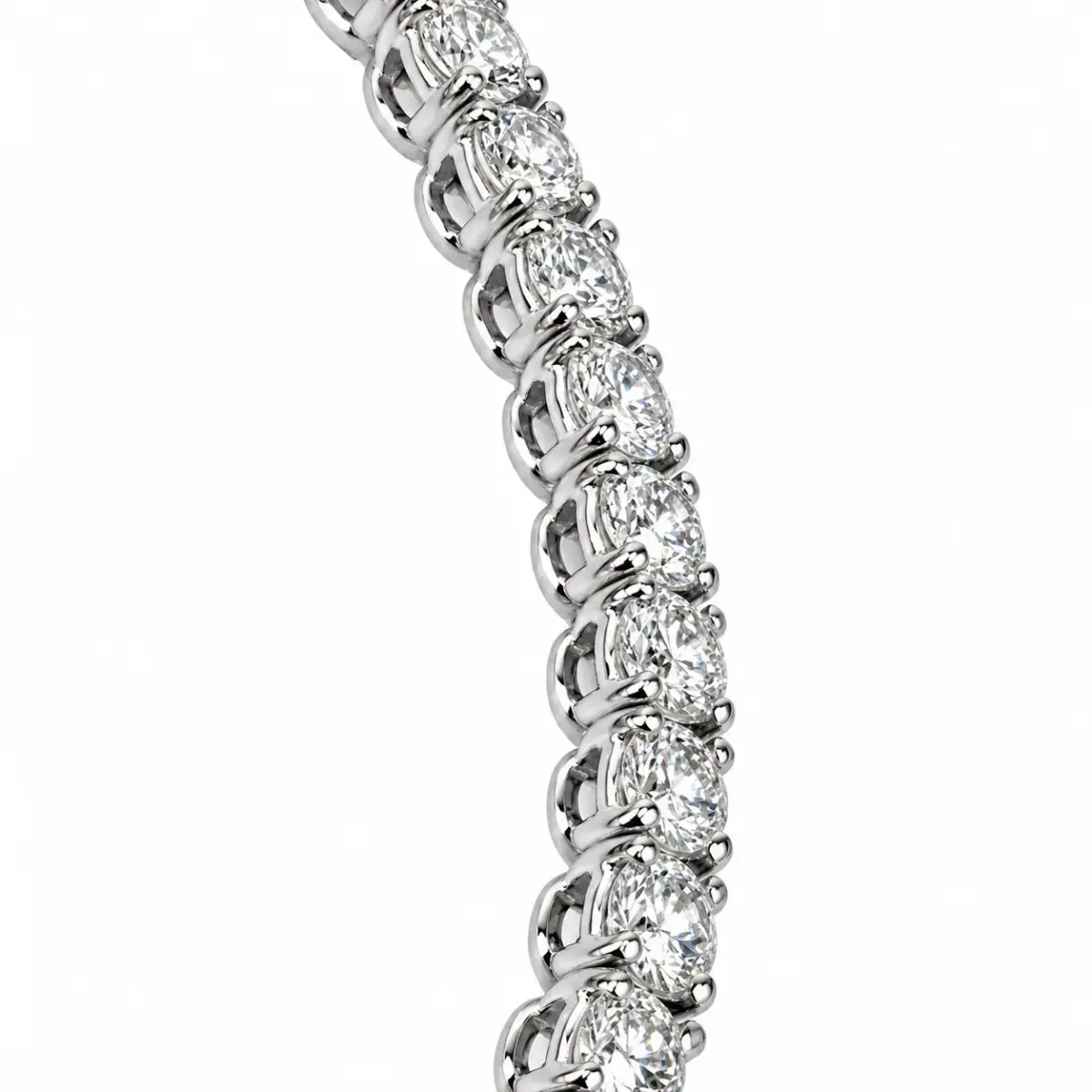 9ct White Gold 4.17ct TDW Lab-Grown Diamond Tennis Bracelet – 18.5cm - MAUBR033