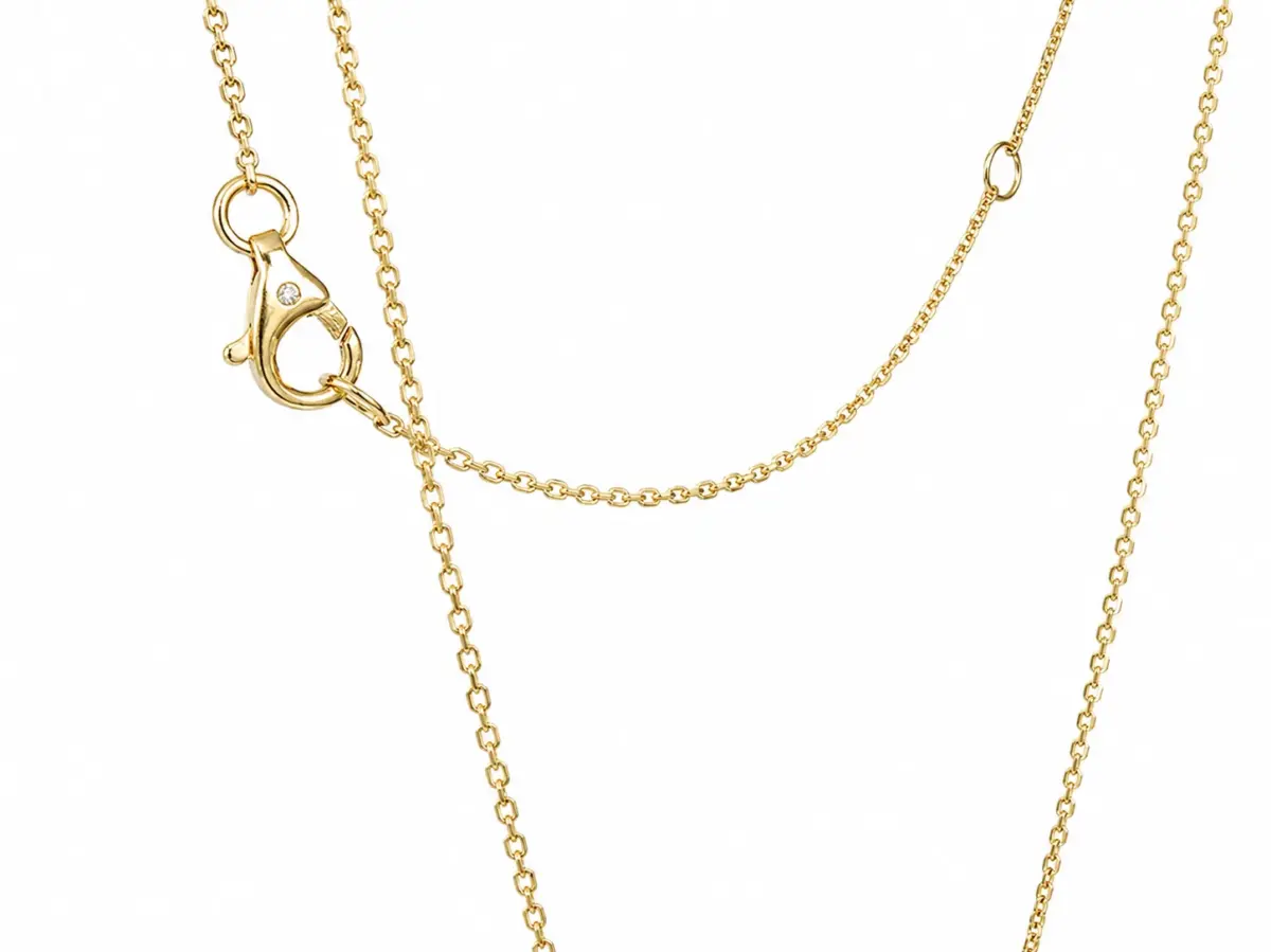 9ct Yellow Gold 1.00ct Round Lab-Grown Diamond Solitaire Pendant & Chain - 9YLN1009U