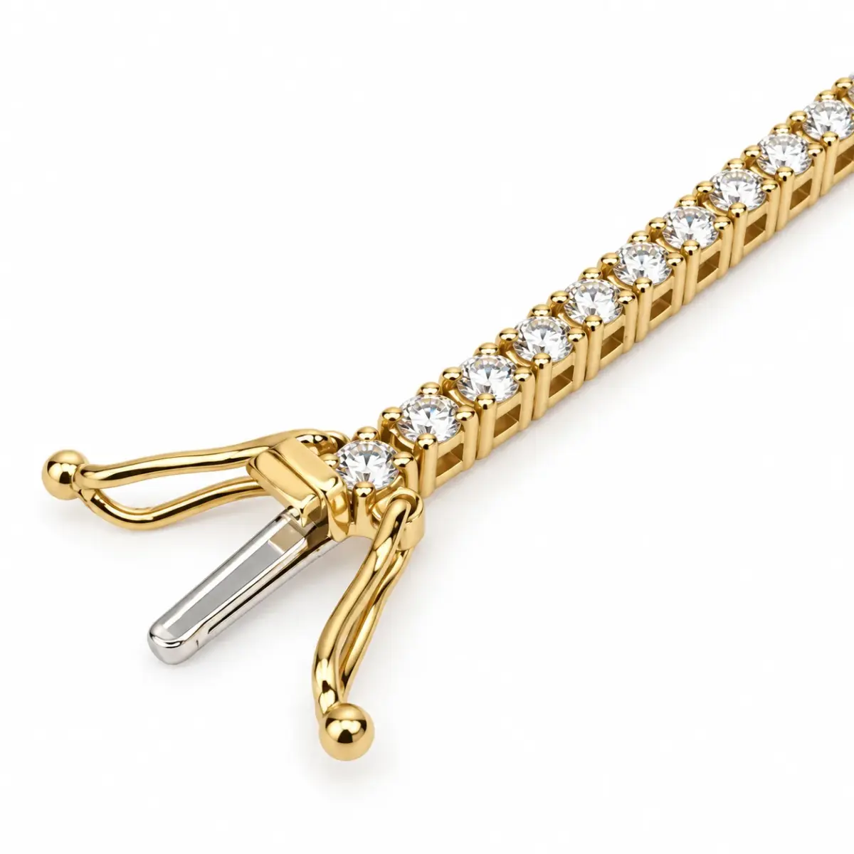 9ct Yellow Gold 2.00ct TDW Lab-Grown Diamond Tennis Bracelet – 18.5cm - 9YMBR00098