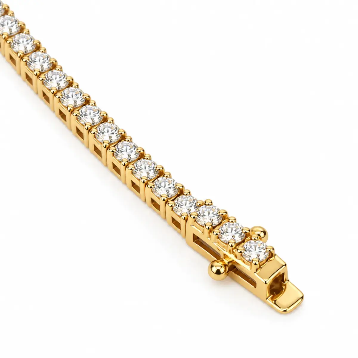 9ct Yellow Gold 2.00ct TDW Lab-Grown Diamond Tennis Bracelet – 18.5cm - 9YMBR00098