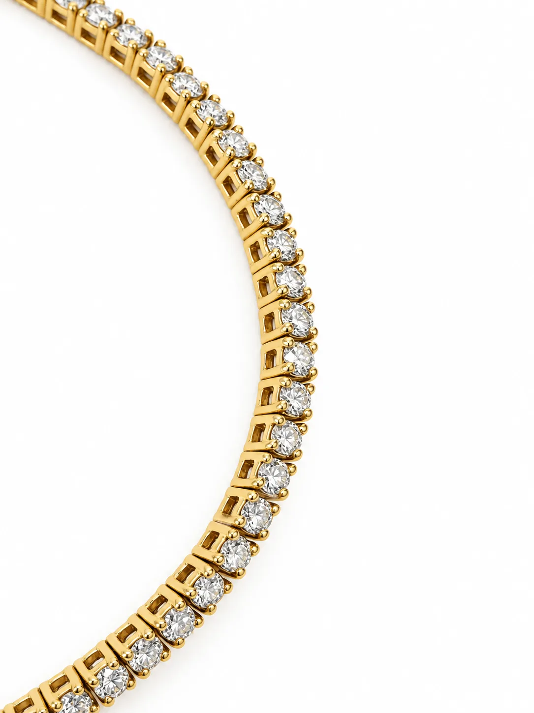 9ct Yellow Gold 2.00ct TDW Lab-Grown Diamond Tennis Bracelet – 18.5cm - 9YMBR00098