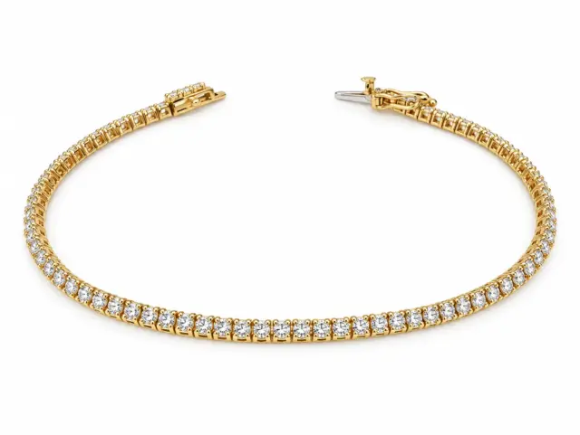 9ct Yellow Gold 2.00ct TDW Lab-Grown Diamond Tennis Bracelet – 18.5cm - 9YMBR00098