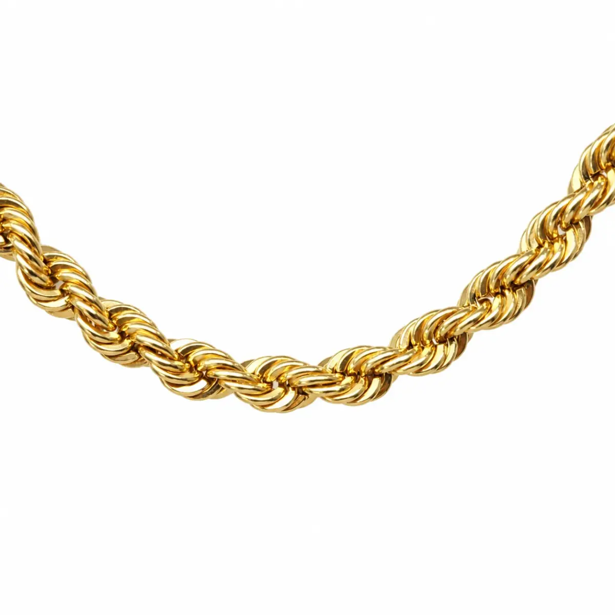 9ct Yellow Gold 50cm Hollow Rope Chain – 2.75mm – Made in Italy - 1.12.0175
